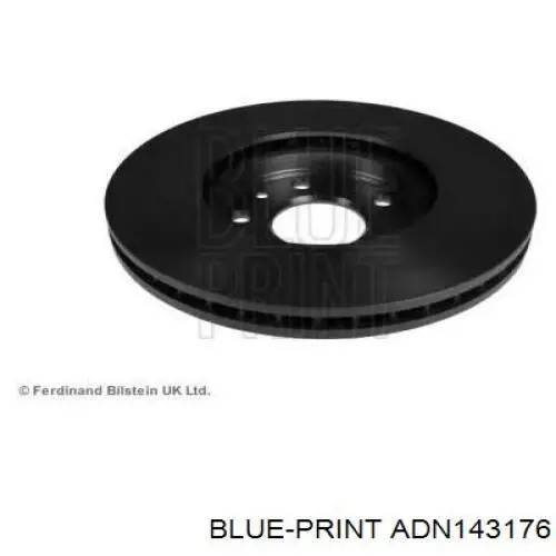Диск гальмівний передній Blue Print ADN143176
