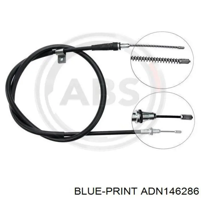 Трос ручника задній правий Blue Print ADN146286
