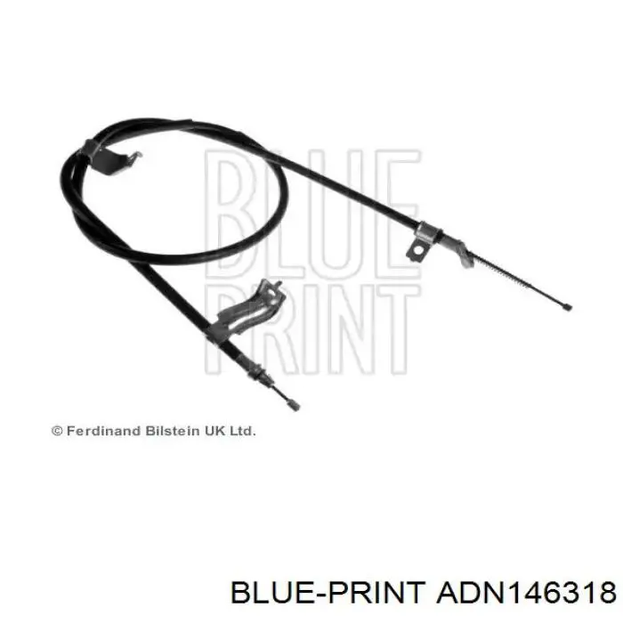 Купити ADN146318 Blue Print Трос ручного гальма задній, правий