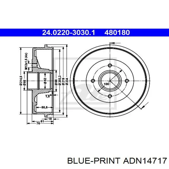 Купити DB4340B TRW Барабан гальмівний задній