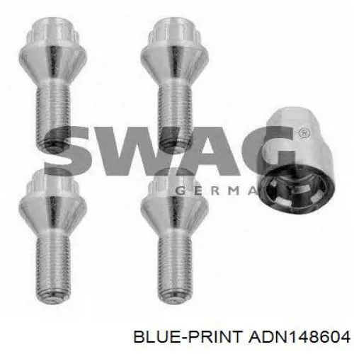Комплект пружинок кріплення дискових колодок, передніх ADN148604 Blue Print