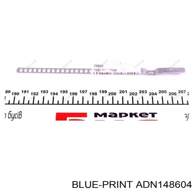 Комплект пружинок кріплення дискових колодок, передніх Blue Print ADN148604 ціна, від 4.43 USD