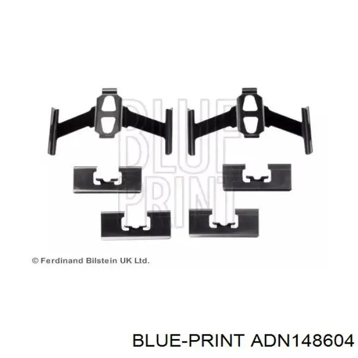 Купити ADN148604 Blue Print Комплект пружинок кріплення дискових колодок, передніх