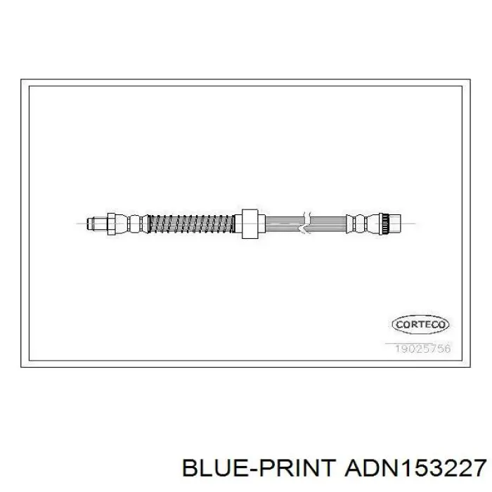 ADN153227 Blue Print шланг гальмівний задній