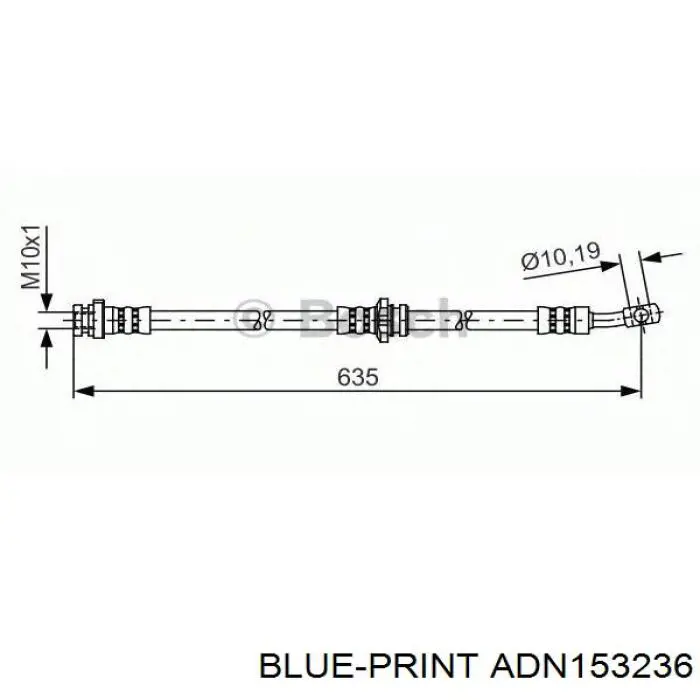 Купити SL1109 ABS Шланг гальмівний задній, лівий