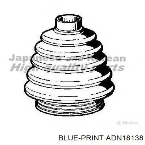 Пильник шарніра кутових швидкостей зовнішній передній Blue Print ADN18138 ціна, від 17.52 USD