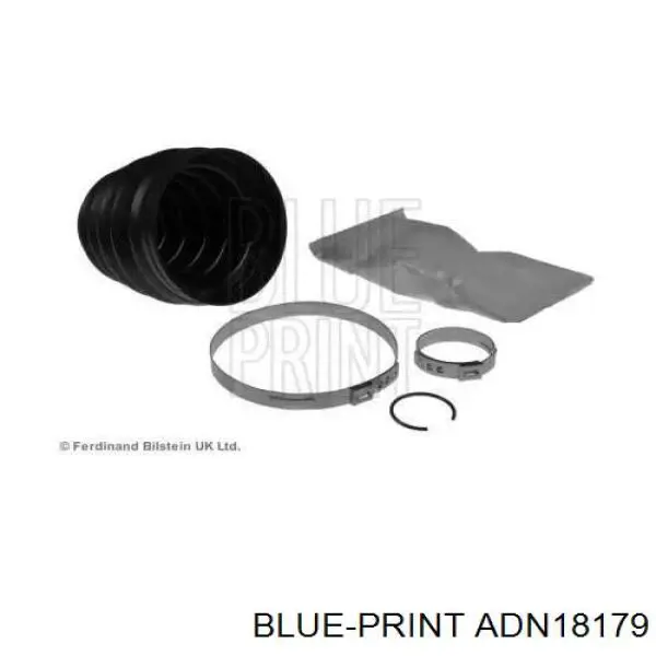 Пильник шарніра кутових швидкостей зовнішній передній Blue Print ADN18179 ціна, від 14.44 USD