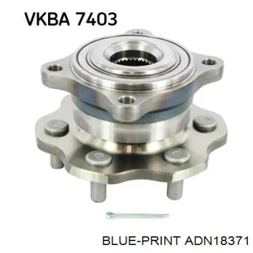 Купити ADN18371 Blue Print Підшипник ступиці колеса