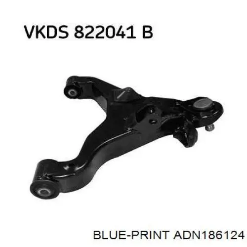 Купити ADN186124 Blue Print Лівий важіль передній нижній підвіски