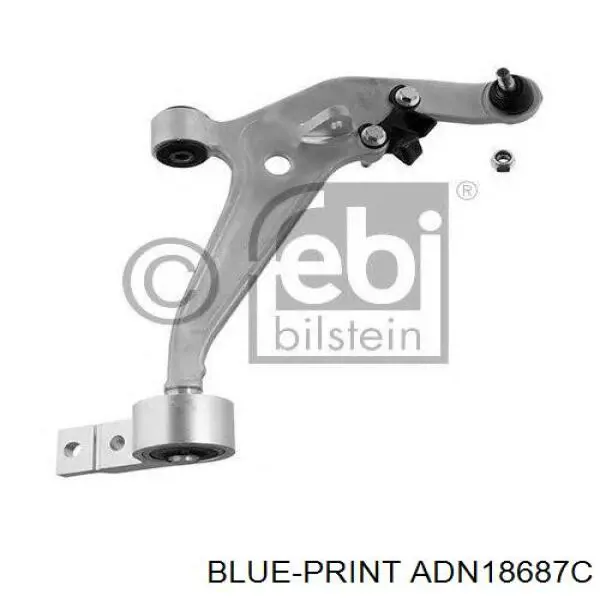 Важіль передньої підвіски нижній, лівий ADN18687C Blue Print