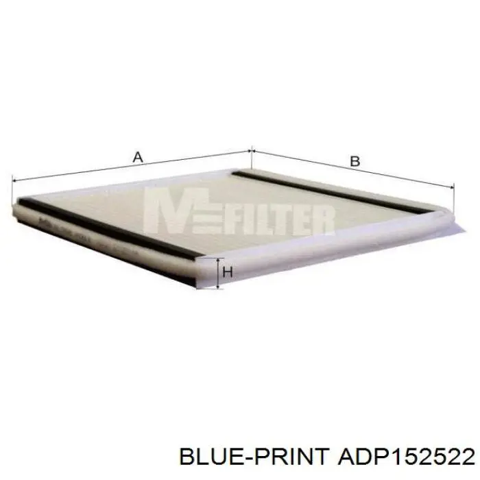 Фільтр повітряний обігрівача Blue Print ADP152522 ціна, від 5.98 USD