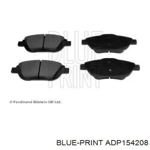 Колодки гальмівні передні, дискові ADP154208 Blue Print