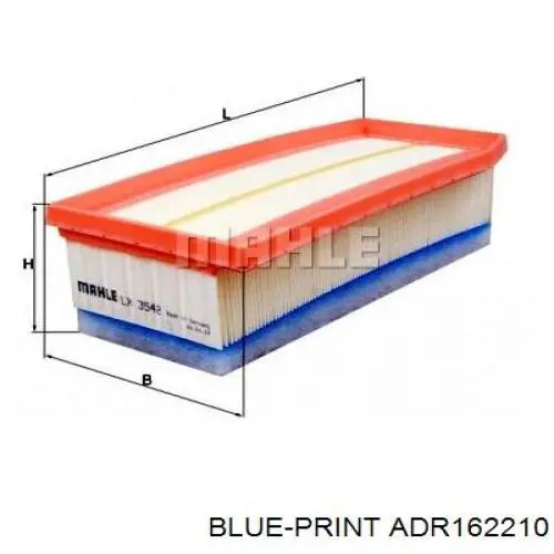 Купити ADR162210 Blue Print Автомобільний фільтр повітря