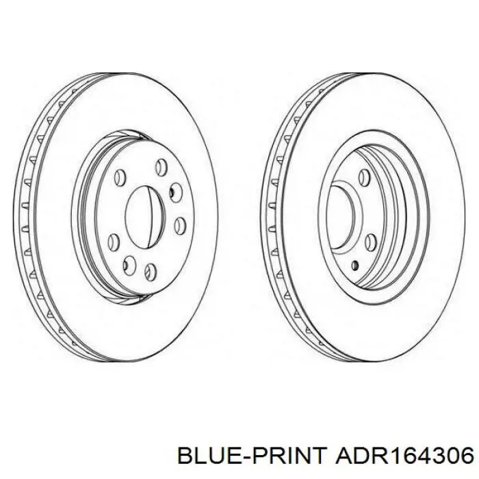 ADR164306 Blue Print Гальмо дискове переднє