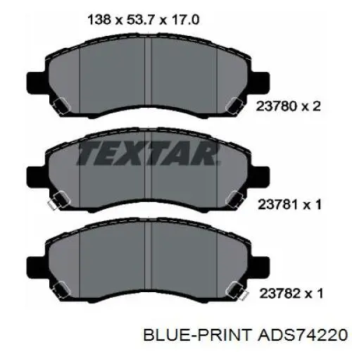 26296AE010 Subaru колодки гальмівні передні, дискові