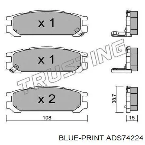 Задні гальмівні колодки Jurid/Bendix 572197B ціна, від 15.33 USD