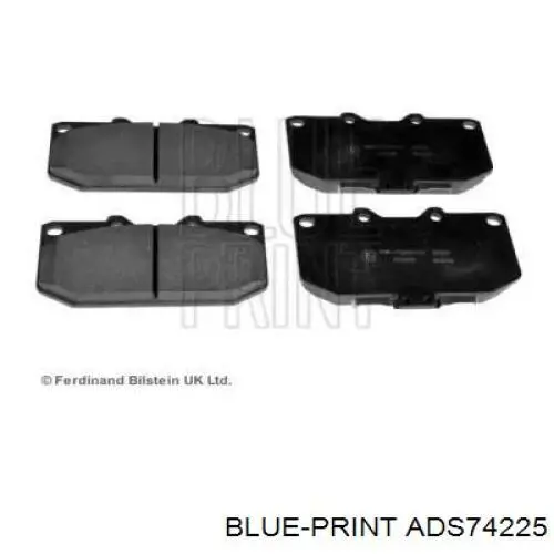 ADS74225 Blue Print колодки гальмівні передні, дискові