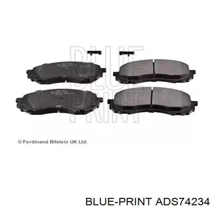 Купити ADS74234 Blue Print Колодки гальмівні передні, дискові