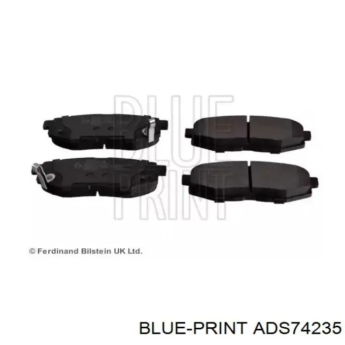 Купити ADS74235 Blue Print Задні колодки