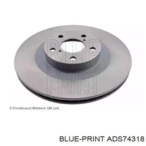 Диск переднього гальма Blue Print ADS74318 ціна, від 39.22 USD