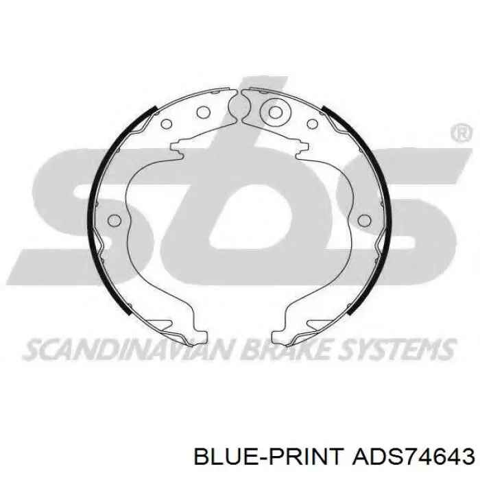 Трос стоянкового гальма задній правий Blue Print ADS74643 ціна, від 20.46 USD