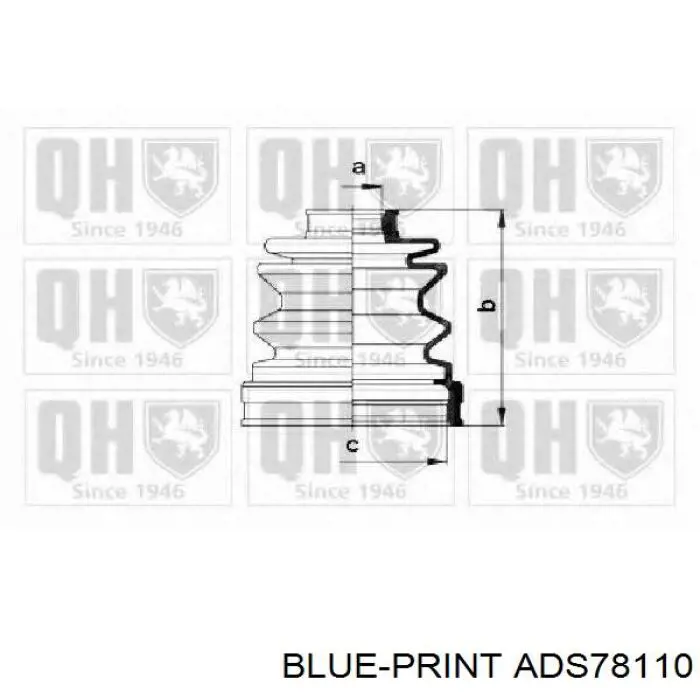 Купити ADS78110 Blue Print Пильник шарніра кутових швидкостей внутрішній передній