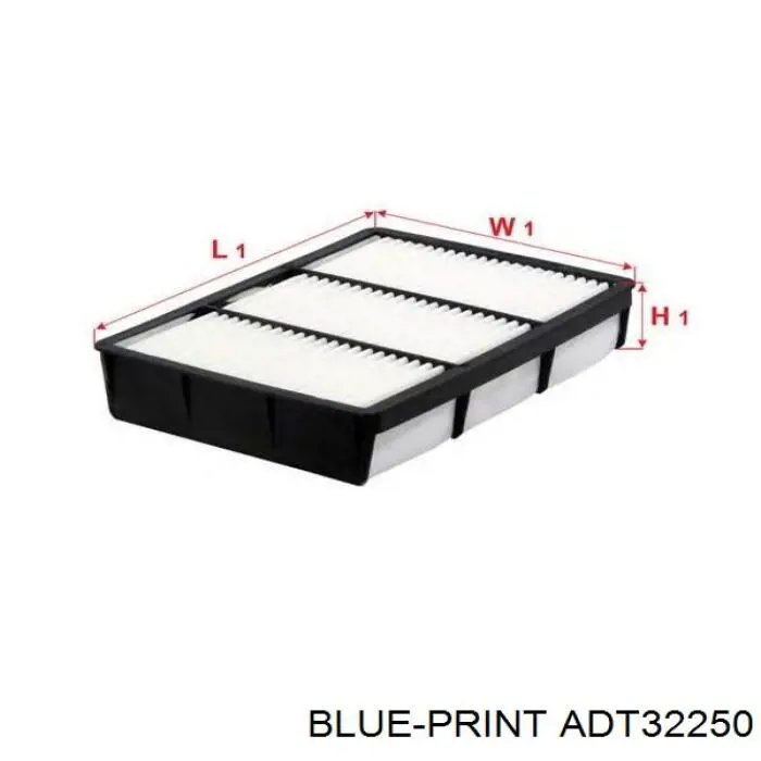 Купити ADT32250 Blue Print Автомобільний фільтр повітря