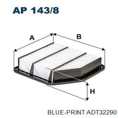 Повітряний фільтр IPA1001 Interparts