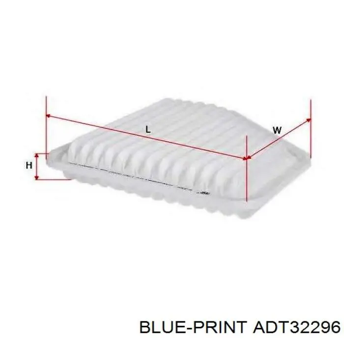 Купити ADT32296 Blue Print Автомобільний фільтр повітря