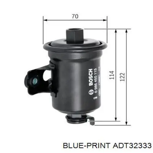 Паливний фільтр ADT32333 Blue Print