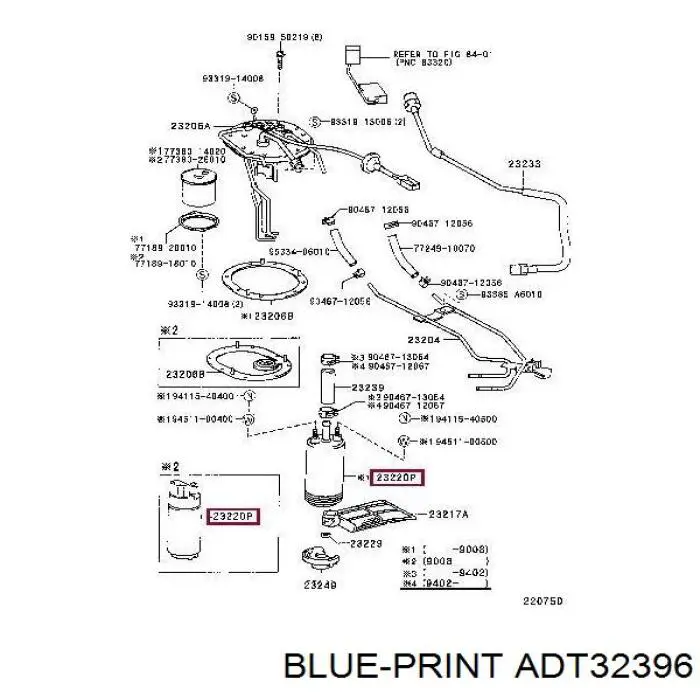 Фільтр тонкого очищення палива Blue Print ADT32396 ціна, від 70.05 USD