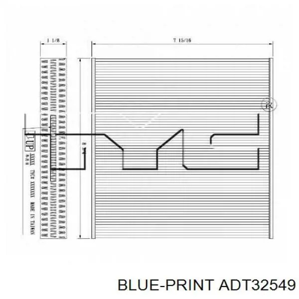 Фільтр салону ADT32549 Blue Print