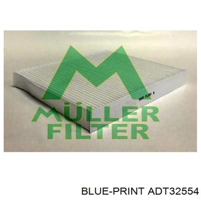 Фільтр повітряний обігрівача Blue Print ADT32554 ціна, від 5.64 USD