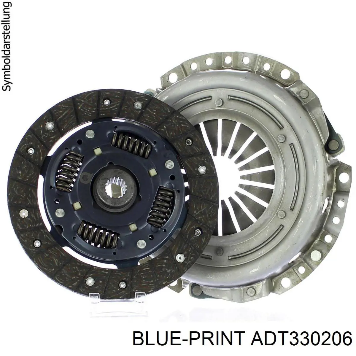 Купити ADT330206 Blue Print Комплект зчеплення (диск, корзина, підшипник)