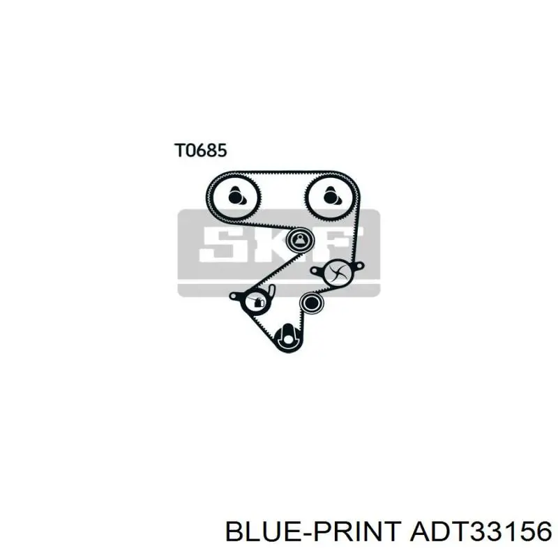 Диск зчеплення ADT33156 Blue Print