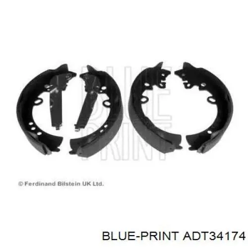 Колодки гальмові задні, барабанні ADT34174 Blue Print