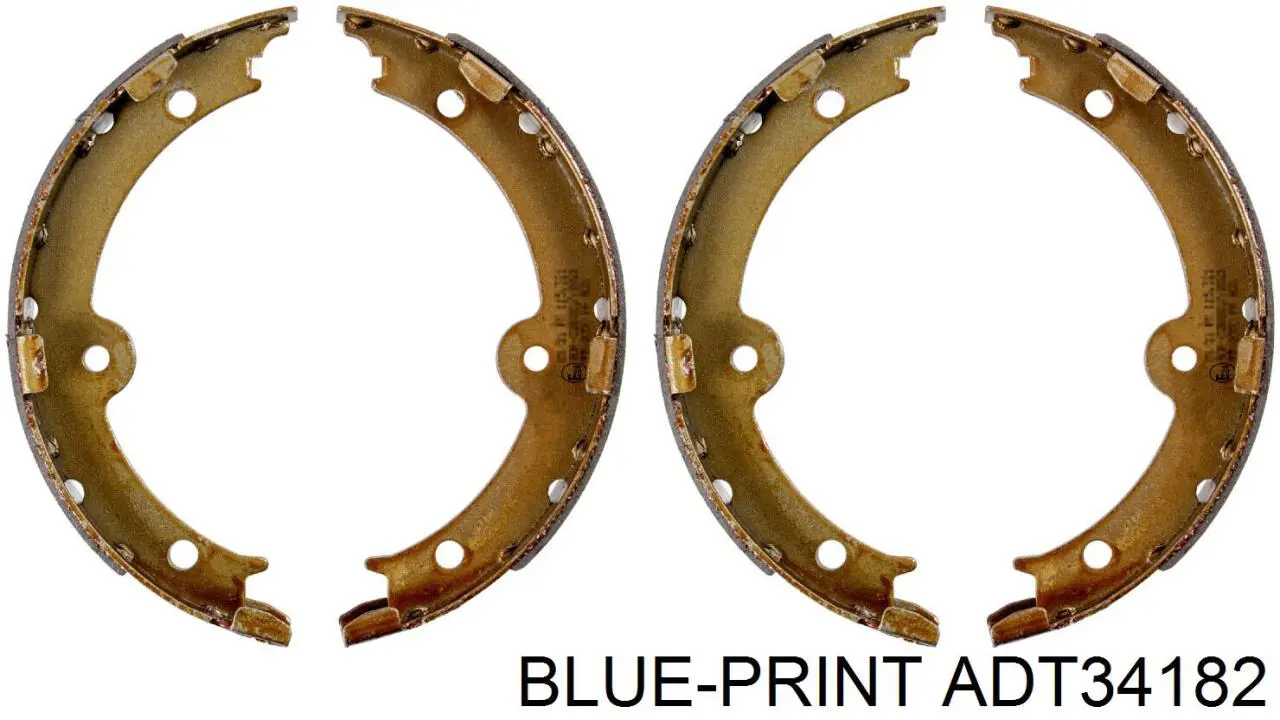 ADT34182 Blue Print колодки ручника/стоянкового гальма