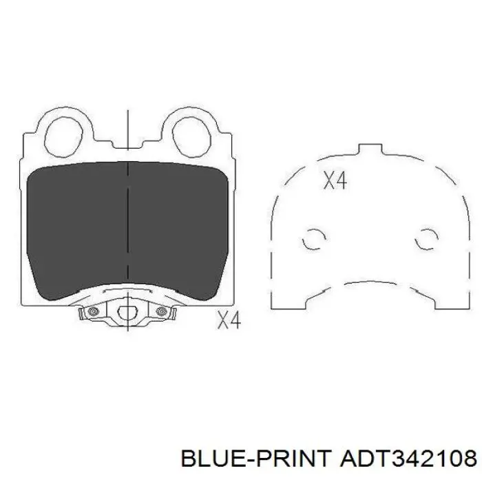 Купити 446630120 Toyota Задні колодки