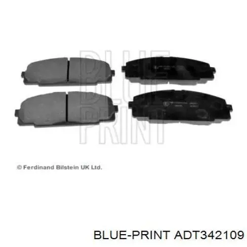 ADT342109 Blue Print колодки гальмівні передні, дискові