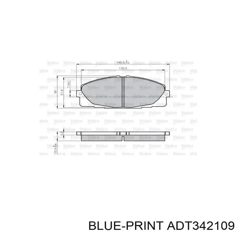 Купити 446525090 Toyota Колодки гальмівні передні, дискові