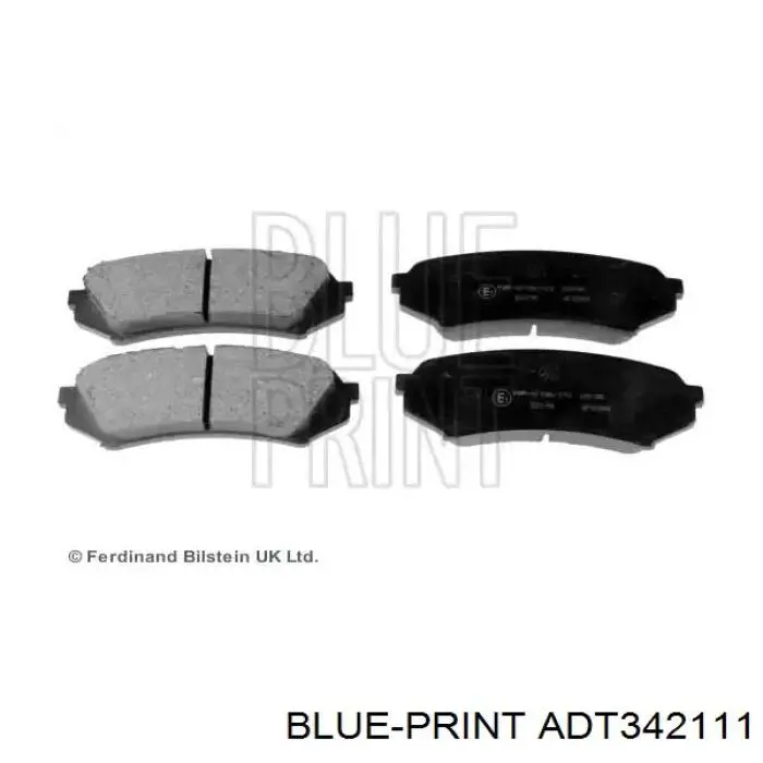 Купити ADT342111 Blue Print Задні колодки