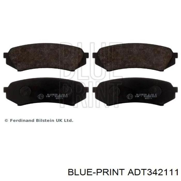 ADT342111 Blue Print колодки гальмові задні, дискові