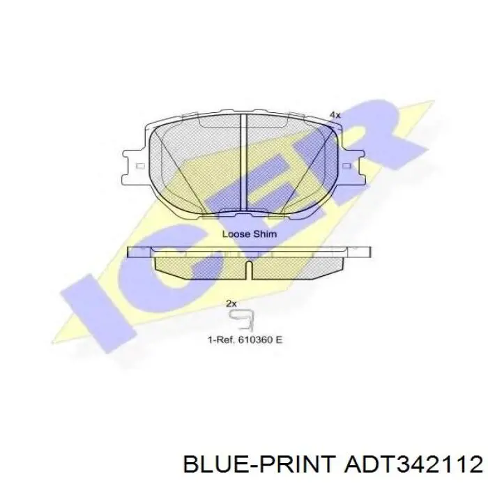 Передні тормозні колодки 0446530330 Toyota