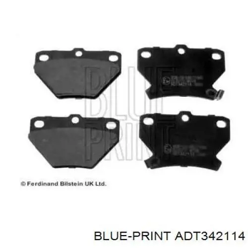 Задні дискові колодки Toyota 0446652020