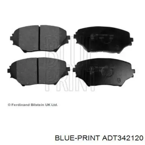 Передні тормозні колодки ADT342120 Blue Print