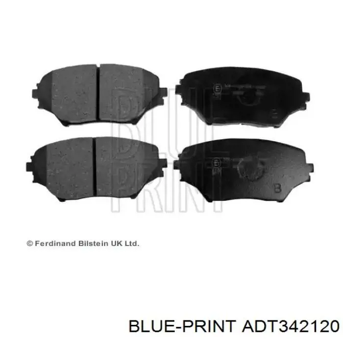 Колодки гальмівні передні, дискові ADT342120 Blue Print