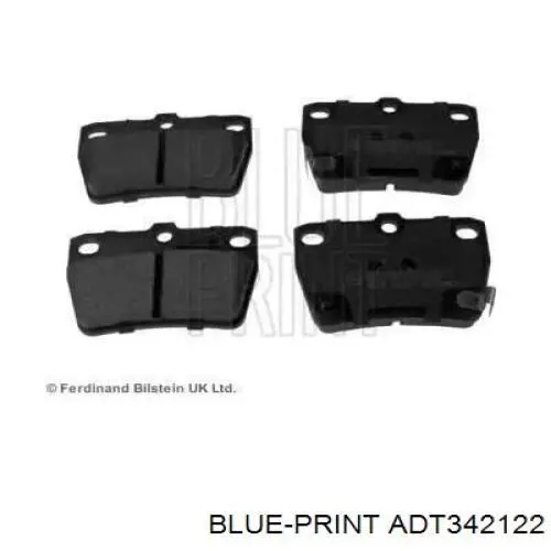 ADT342122 Blue Print колодки гальмові задні, дискові