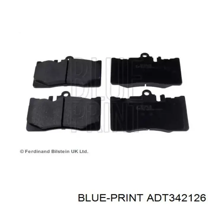 Купити ADT342126 Blue Print Колодки гальмівні передні, дискові