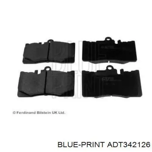 ADT342126 Blue Print колодки гальмівні передні, дискові
