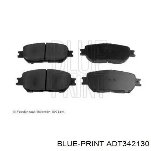 Гальмівні колодки Blue Print ADT342130 ціна, від 24.58 USD
